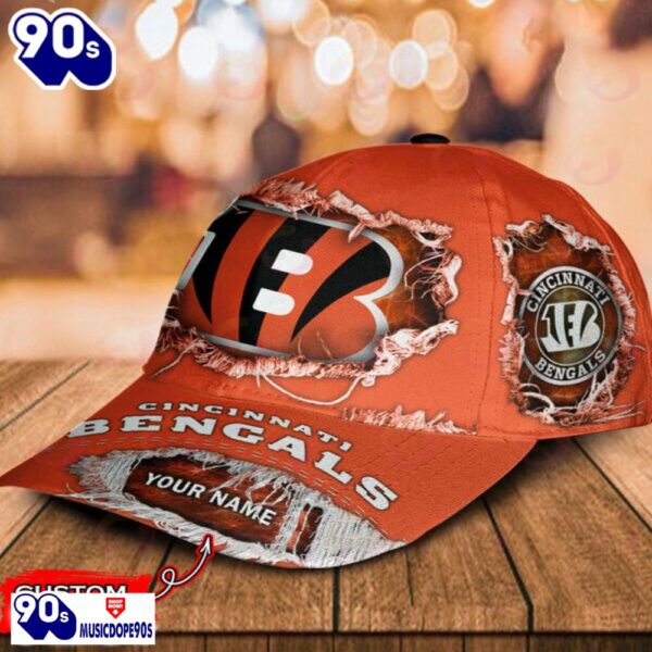 Cincinnati Bengals-Personalized NFL Classic Cap V2