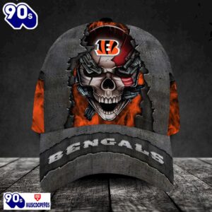 Cincinnati Bengals-Personalized NFL Skull Cap…