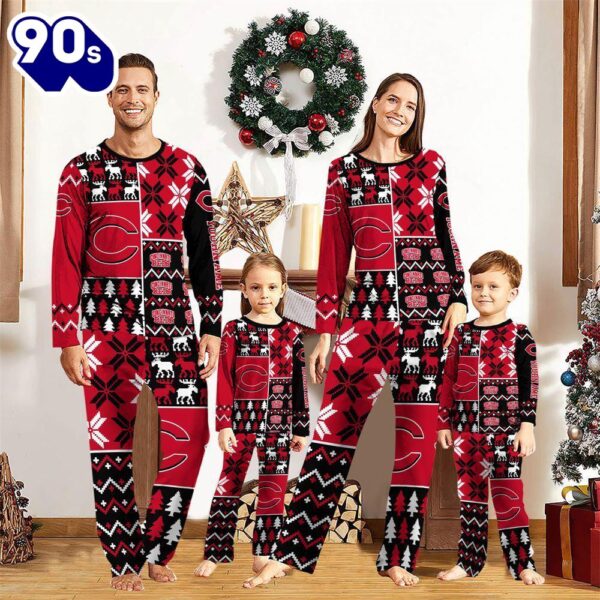 NCAA Family Pajama Sets  Cincinnati Reds Pajamas Personalized