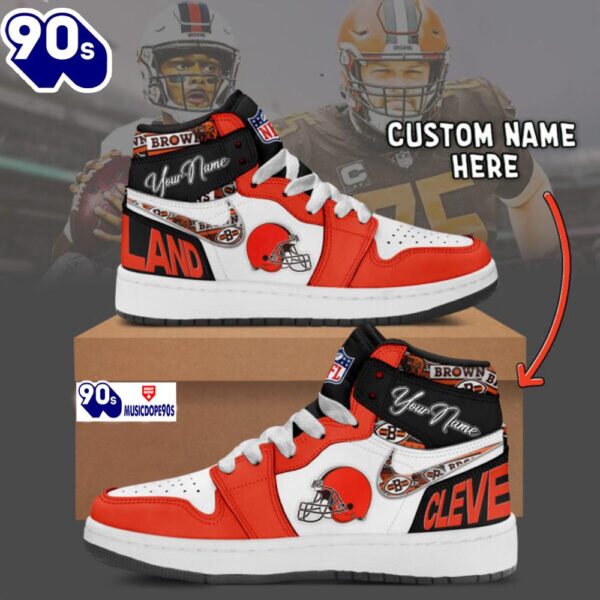 Cleveland Browns Air Jordan 1 Shoes