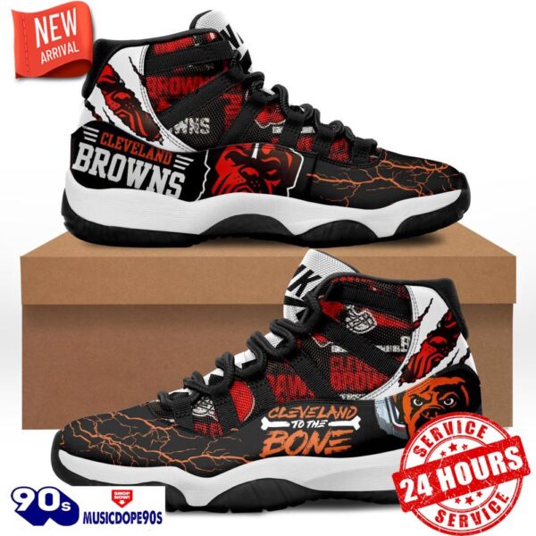 Cleveland Browns Air Jordan 11 Retro Shoes