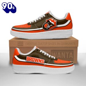 Cleveland Browns Air Sneakers Custom Force Shoes Sexy Lips For Fans