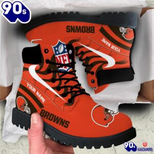 Cleveland Browns Custom Boots Shoes Idea Gift For Fan