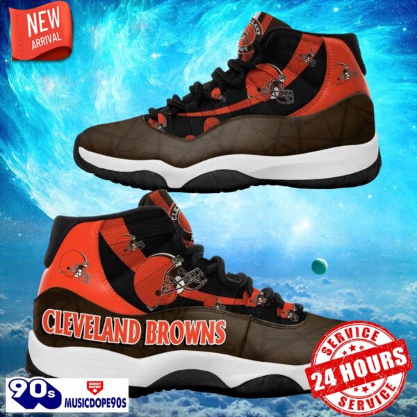 Cleveland Browns NFL Air Jordan 11 Sneakers Shoes Gift For Fans