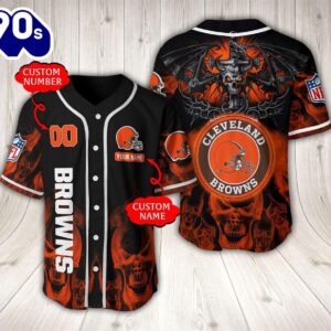 Cleveland Browns NFL Baseball Jersey…