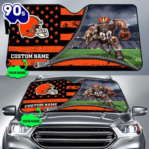 Cleveland Browns NFL Car Sun Shade