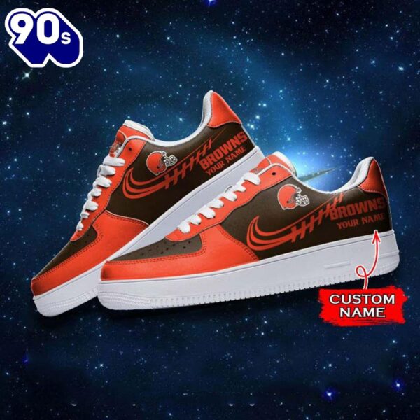 Cleveland Browns NFL Personalized Air Force Sneaker