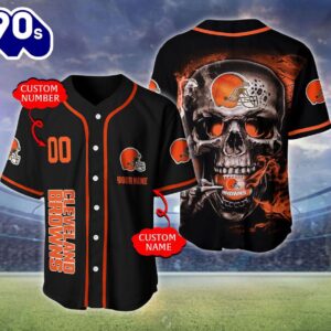 Cleveland Browns NFL Skull Logo…