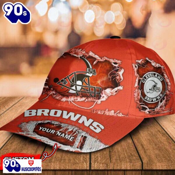 Cleveland Browns-Personalized NFL Classic Cap V2