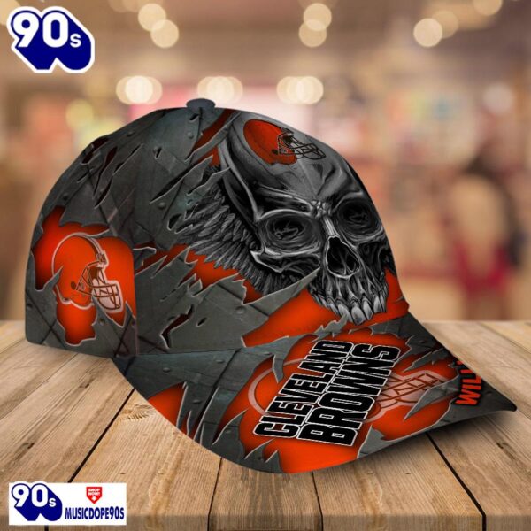 Cleveland Browns-Personalized NFL Skull Cap V2