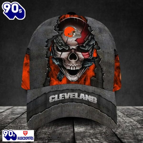 Cleveland Browns-Personalized NFL Skull Cap V3