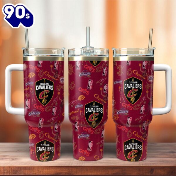 Cleveland Cavaliers Basketball NBA Sport Custom Stanley Quencher 40oz Stainless Steel Tumbler