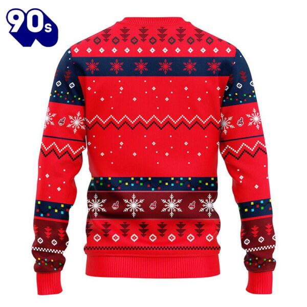 Cleveland Indians Hohoho Mickey Christmas Ugly Sweater  Gift Christmas