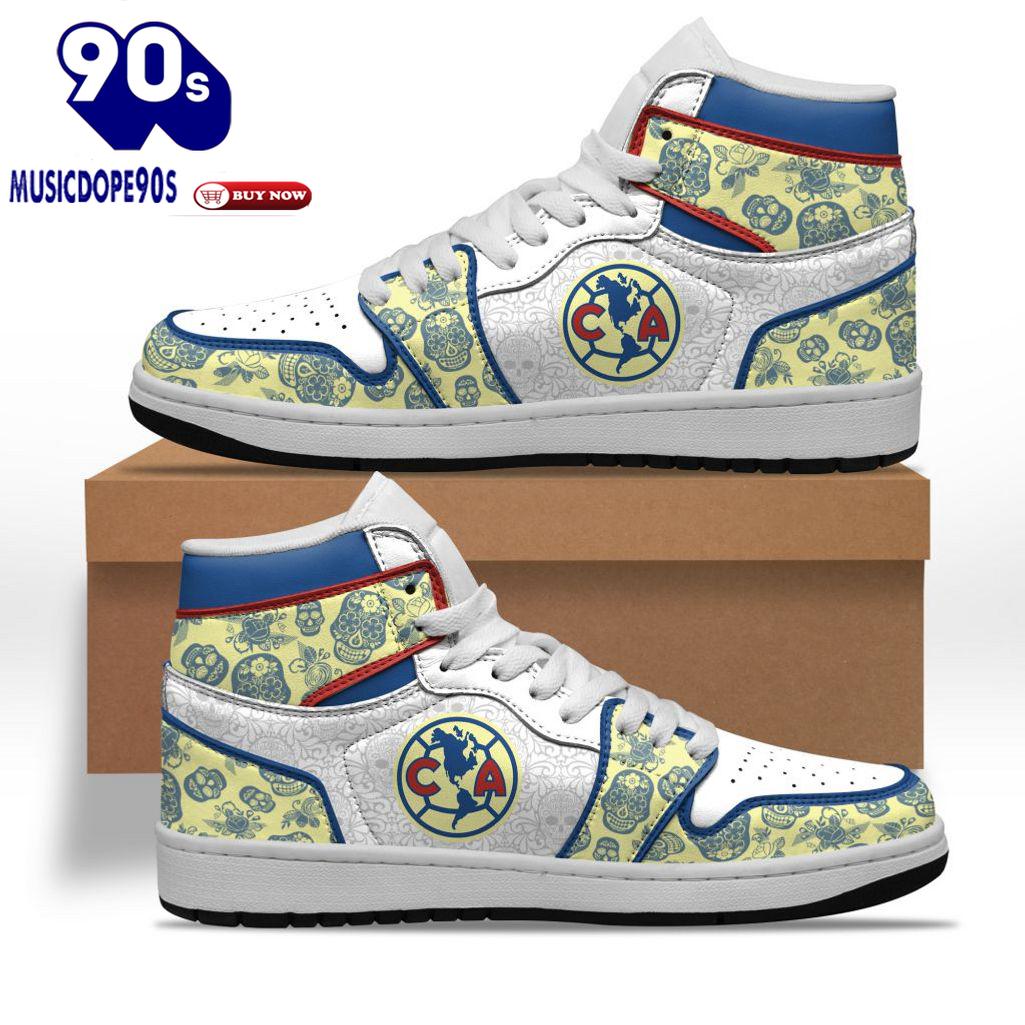 Club America White Mix Color Design Air Jordan 1 High Top Club America White Mix Color Design Air Jordan 1 High Top