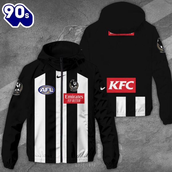 Collingwood FC 3D Windbreaker Jacket For Man And Women