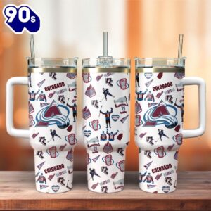 Colorado Avalanche Ice Hockey NHL Sport Custom Stanley Quencher 40oz Stainless Steel Tumbler  – NHL Tumbler 40oz