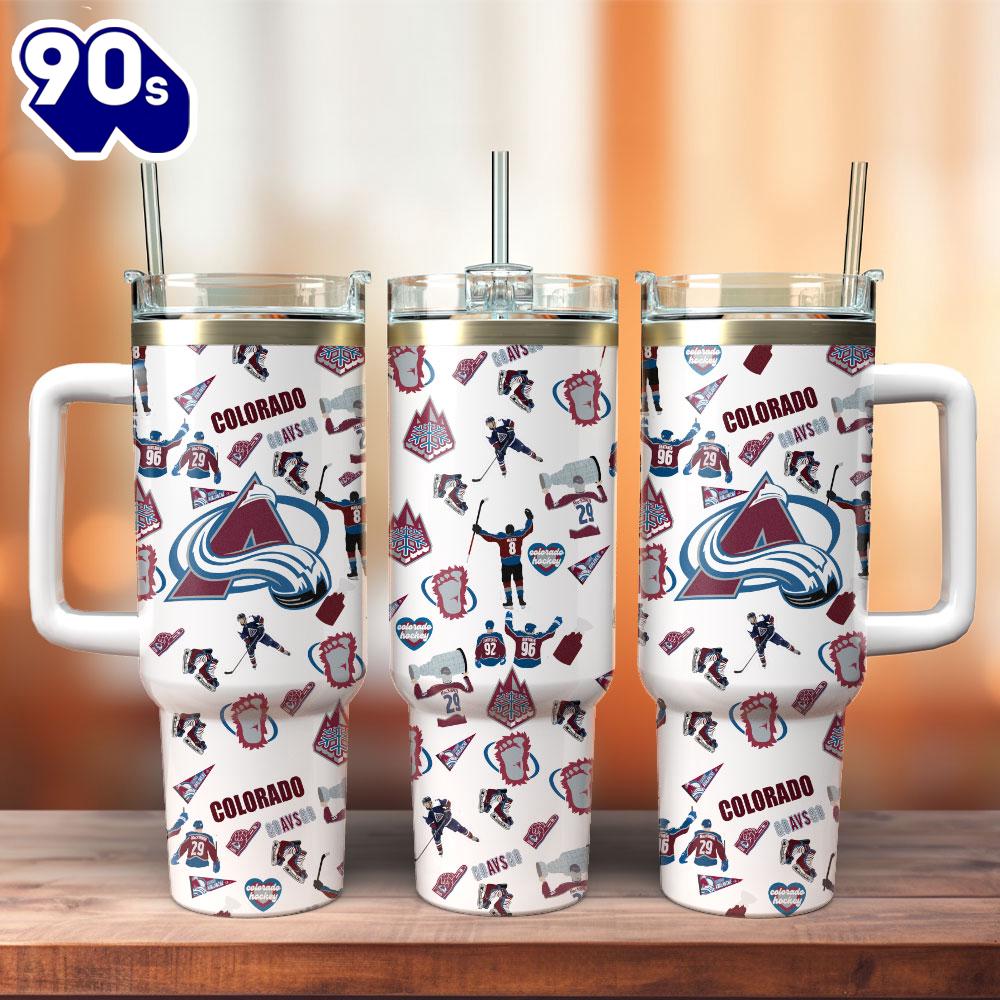 Colorado Avalanche Ice Hockey NHL Sport Custom Stanley Quencher 40oz Stainless Steel Tumbler - NHL Tumbler 40oz Colorado Avalanche Ice Hockey NHL Sport Custom Stanley Quencher 40oz Stainless Steel Tumbler - NHL Tumbler 40oz