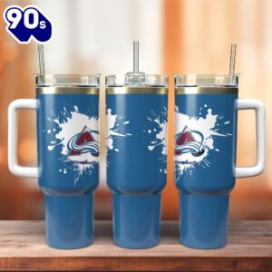 Colorado Avalanche NHL Custom Stanley Quencher 40oz Stainless Steel Tumbler With Handle  – NHL Tumbler 40oz