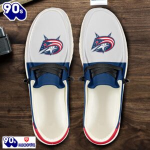 Columbus Blue Jackets NHL Hey Dude Shoes Custom Name Perfect Gift