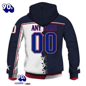 Columbus Blue Jackets Personalized NHL Mix Jersey Hoodie Set