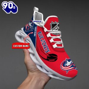 Columbus Blue Jackets Personalized NHL New Max Soul Shoes V1