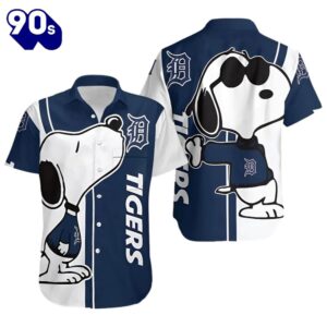 Cool Snoopy Detroit Tigers Hawaiian…