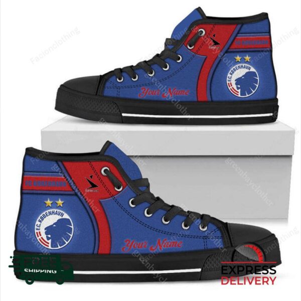 Copenhagen Personalized High Top Canvas Shoes