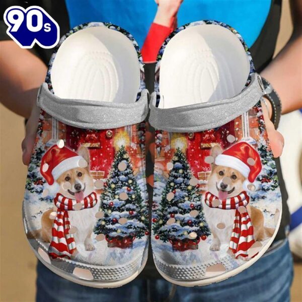 Corgi Christmas Classic Clogs Shoes