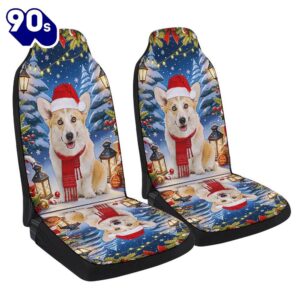 Corgi Dog Christmas Seat Cover…