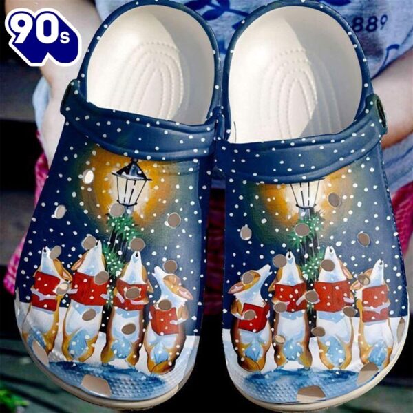 Corgi Dogs Christmas Clog Shoes For Men Women