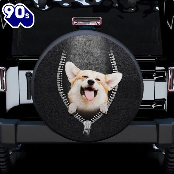 Corgi Zipper Car Spare Tire Covers Gift For Campers