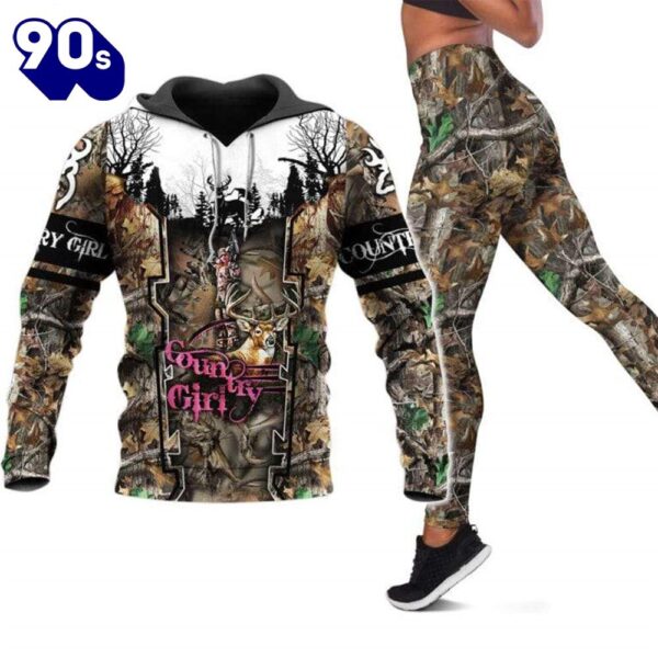 Country Girl All Over Print Leggings Hoodie Set Outfit