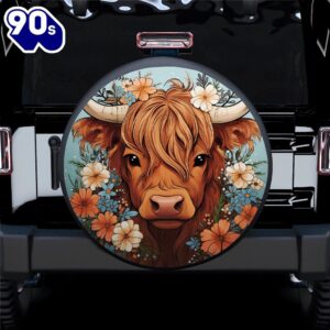 Cow Flower Car Spare Tire…