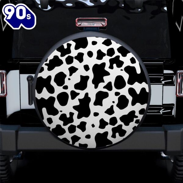 Cow Texture Car Spare Tire Covers Gift For Campers