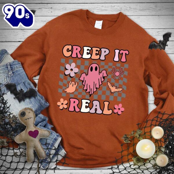 Creep It Real Colored Edition Sweatshirt , Happy HalloThanksMas Shirt