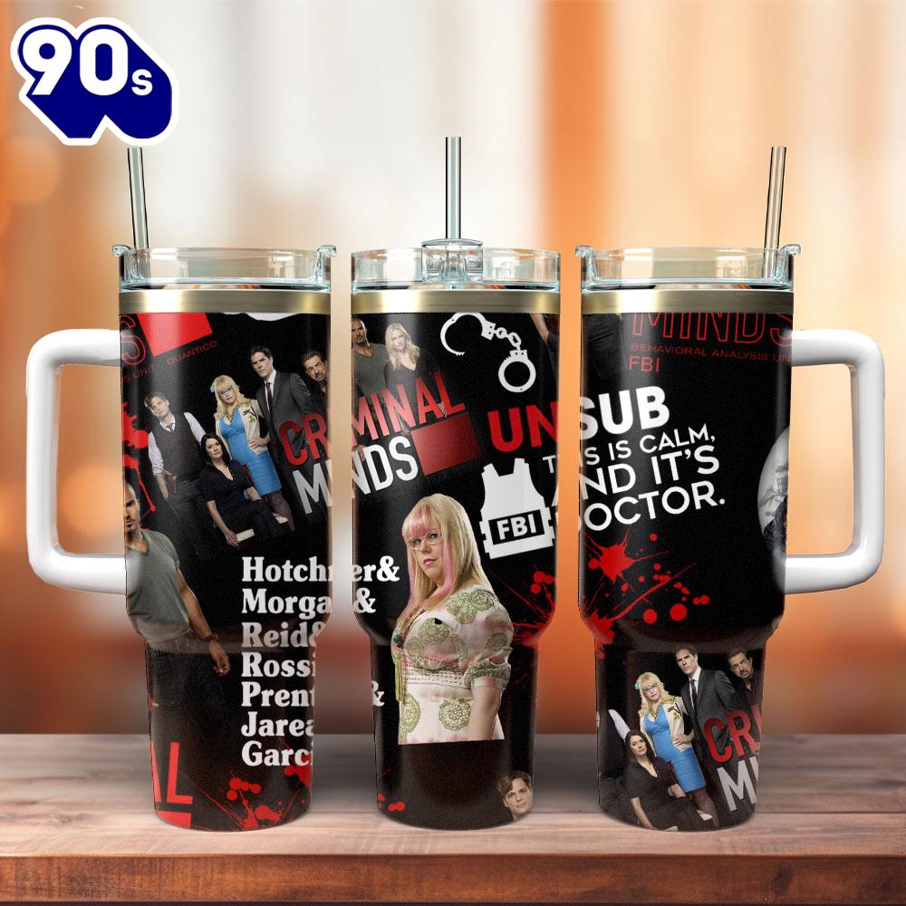 Criminal Minds TV Series Custom Stanley Quencher 40oz Stainless Steel Tumbler For Fans Criminal Minds TV Series Custom Stanley Quencher 40oz Stainless Steel Tumbler For Fans