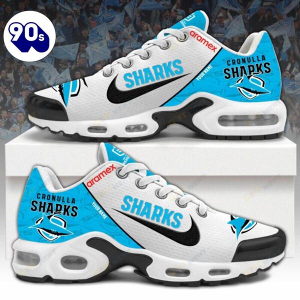 Cronulla Sutherland Sharks Custom Name NRL Air Max Plus Shoes