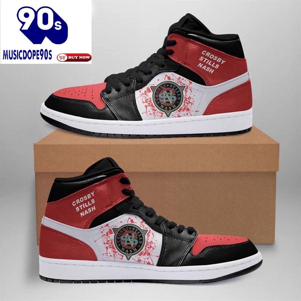 Crosby Stills Nash Rock Band Air Jordan Shoes Sport Sneakers, Best Gift For Men And Women Crosby Stills Nash Rock Band Air Jordan Shoes Sport Sneakers, Best Gift For Men And Women