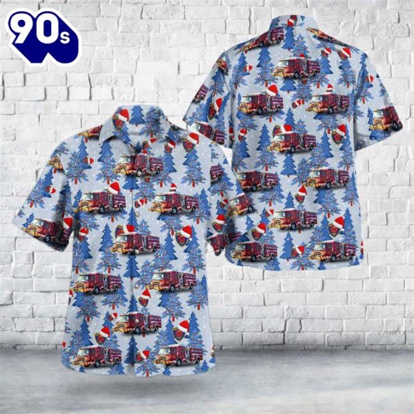 Crosby, Texas, Crosby Volunteer Fire Department Christmas Hawaiian Shirt