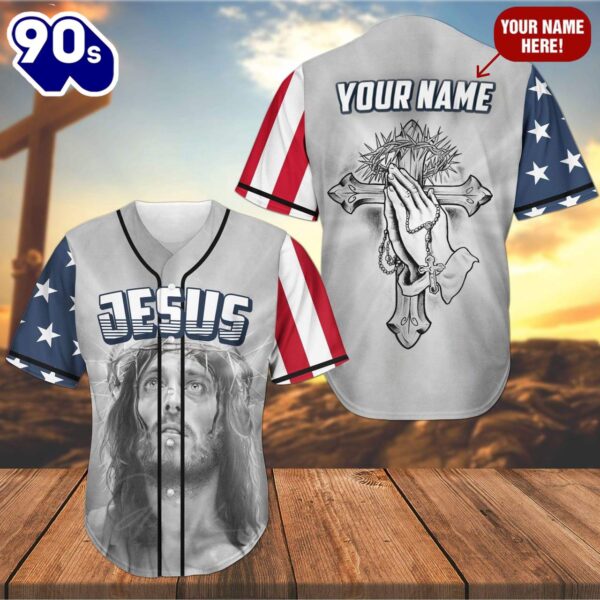 Cross, Christ, Pray Baseball Jersey – The Savior Custom Baseball Jersey Shirt For Men Women  Gift Christmas