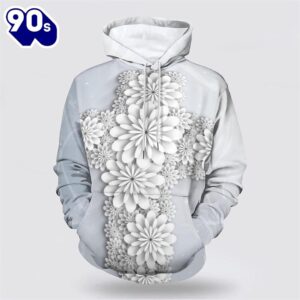 Cross Flowers 3D Hoodies For…