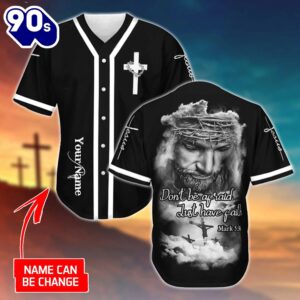 Cross, God Baseball Jersey –…