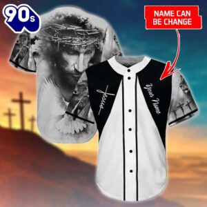 Cross, God, Dove Baseball Jersey…