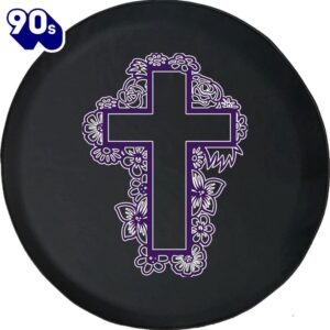 Cross Religious Believe Purple Spare…