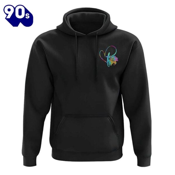 Cross With Lilies Colorful Watercolor 3D Hoodie