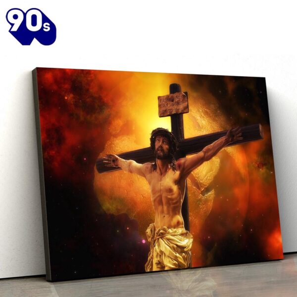 Crucifixion Of Jesus Christ On The Cross Jesus Canvas Wall Art