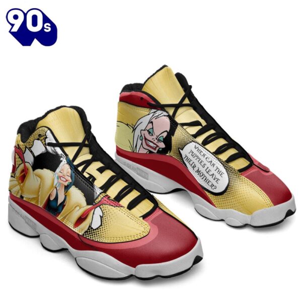 Cruella de Vil Air Jordan 13 Sneakers Custom Comic Style Shoes