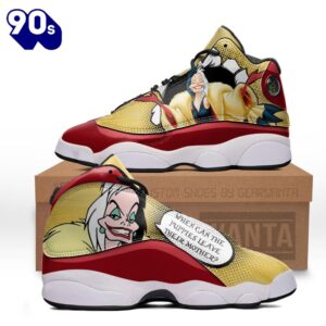 Cruella de Vil Air Jordan 13 Sneakers Custom Comic Style Shoes