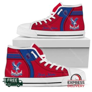 Crystal Palace F.C Personalzied High Top Canvas Shoes