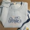 Custom Bride Embroidered Sweatshirt Gift Christmas